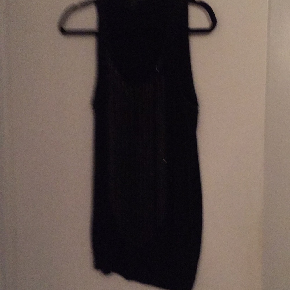 Black top with metal fringe